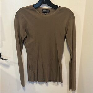 Viviana Brown Fitted Blouse